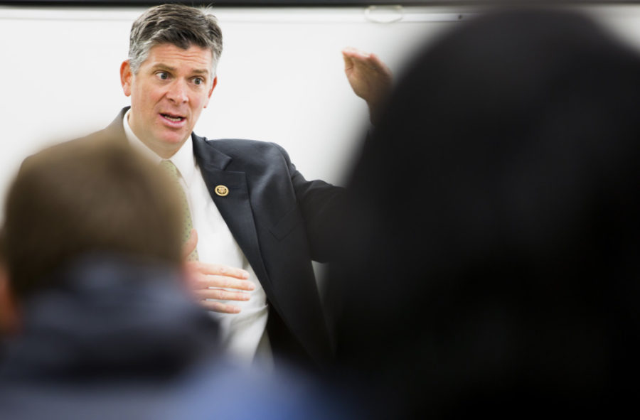 Congressman LaHood Addressing College Class